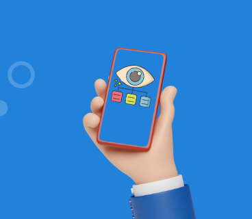 Data flows between the apps on a phone